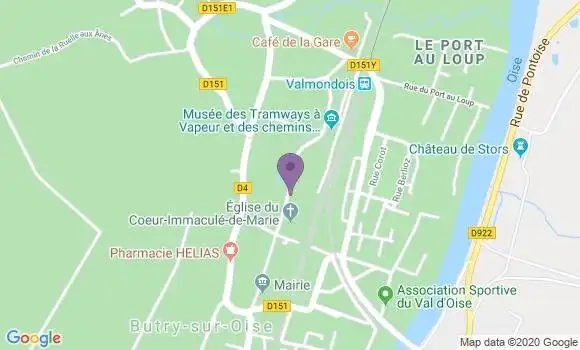 Localisation Butry sur Oise Ap - 95430