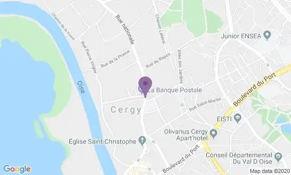 Localisation Cergy les Bords D
