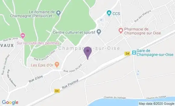 Localisation Champagne sur Oise Bp - 95660