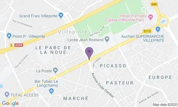 Localisation Villepinte Bp - 11150