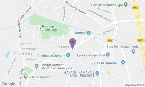 Localisation Domont - 95330