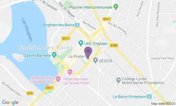 Localisation Enghien les Bains - 95880