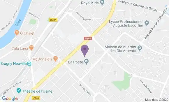 Localisation Eragny sur Oise - 95610