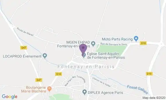 Localisation Fontenay En Parisis Bp - 95190