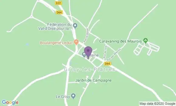 Localisation Grisy les Platres Bp - 95810