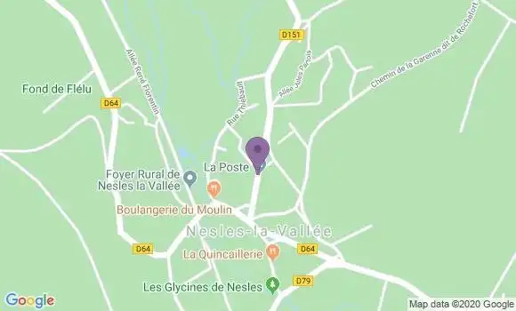 Localisation Nesles la Vallee Bp - 95690