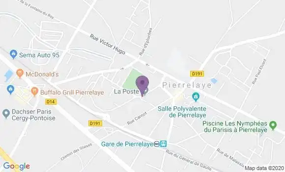Localisation Pierrelaye - 95480