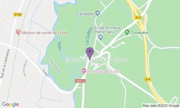 Localisation Saint Clair sur Epte Bp - 95770