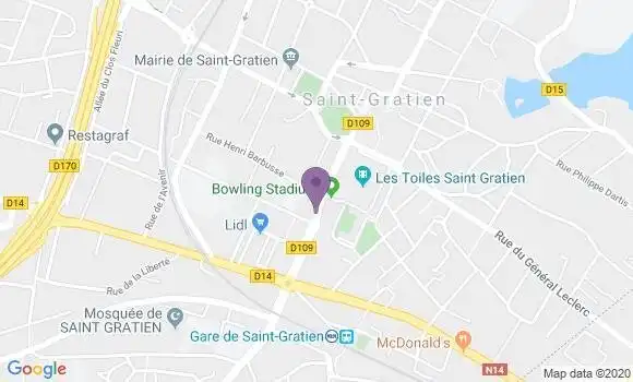 Localisation Saint Gratien - 95210