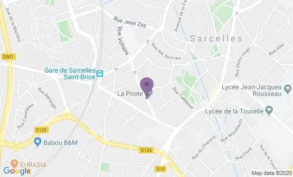 Localisation Sarcelles Principal - 95200