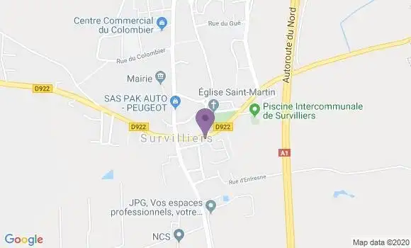 Localisation Survilliers Bp - 95470