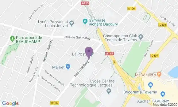 Localisation Taverny Plaine - 95150