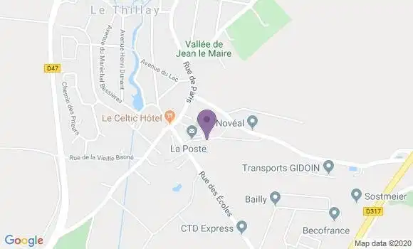 Localisation Le Thillay Bp - 95500