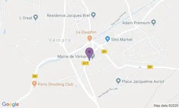 Localisation Vemars Ap - 95470