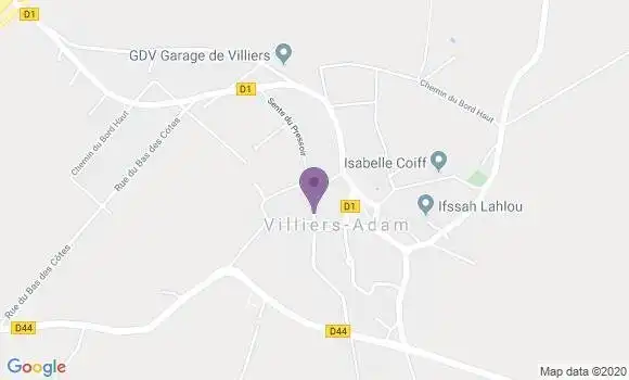 Localisation Villiers Adam Ap - 95840