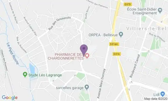 Localisation Sarcelles Chardonnerettes Bp - 95200
