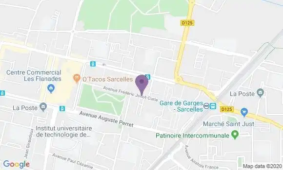 Localisation Sarcelles Locheres - 95200