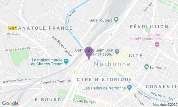 Localisation Narbonne Pyrenees - 11100