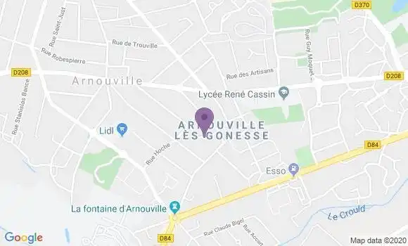 Localisation Gonesse Fauconniere Bp - 95500