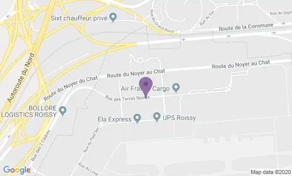 Localisation Roissy  Aeroport Charles de Gaulle - 93290