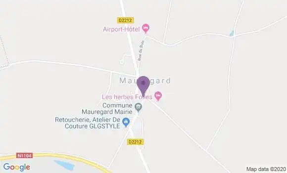 Localisation Roissy Aerogare 1 - 77990