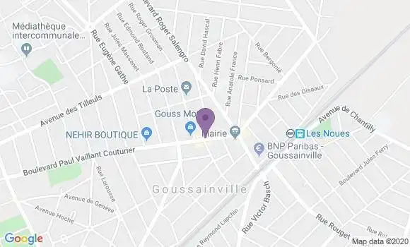 Localisation Goussainville les Olympiades Bp - 95190