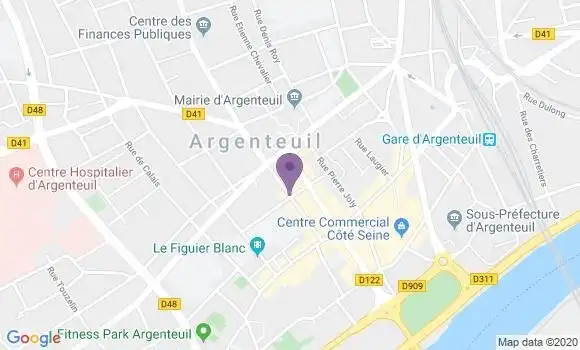 Localisation Argenteuil Centre Ville - 95100