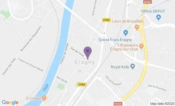 Localisation Eragny sur Oise Village Bp - 95610
