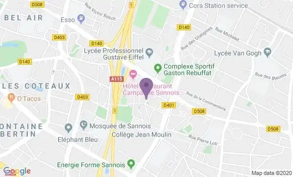 Localisation Ermont Rodin Bp - 95120