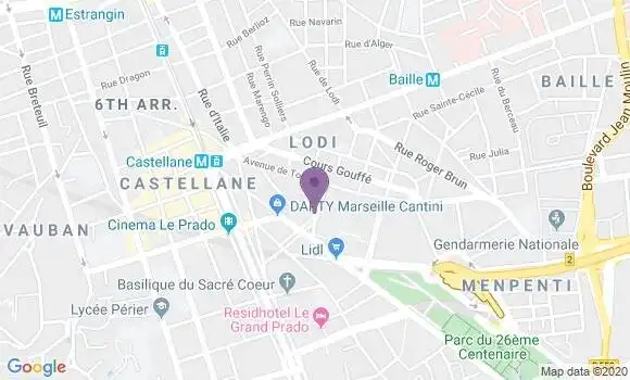 Localisation Marseille Delphes Bp - 13006