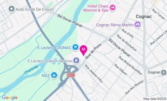 Localisation E.leclerc - 16100