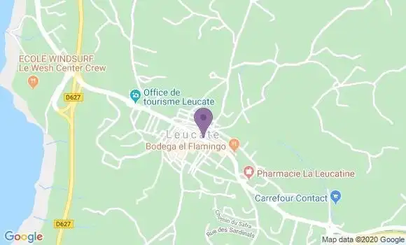 Localisation Leucate la Franqui Ap - 11370
