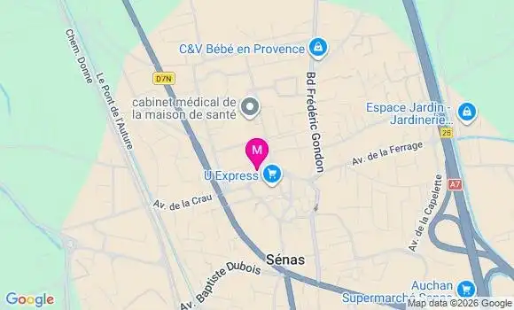 Localisation Senas - 13560