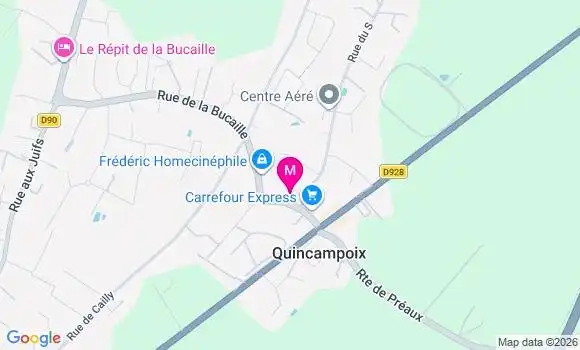 Localisation Quincampoix - 76230