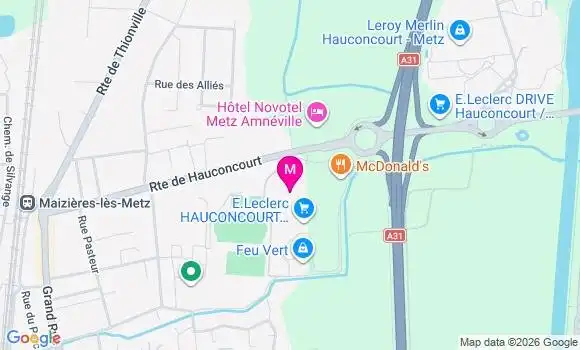Localisation E.leclerc - 57280