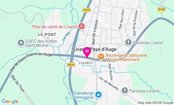 Localisation Livarot - 14140