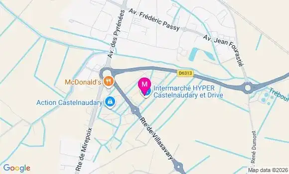 Localisation Intermarche Hyper - 11400