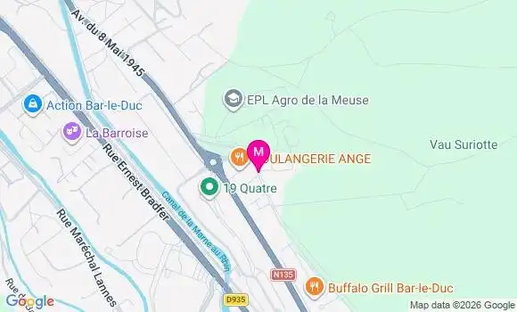 Localisation E.leclerc - 55000