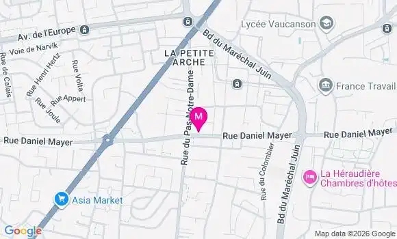 Localisation Carrefour City - 37100