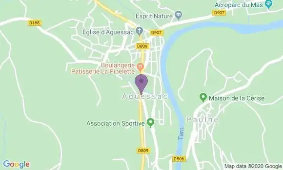 Localisation Aguessac - 12520