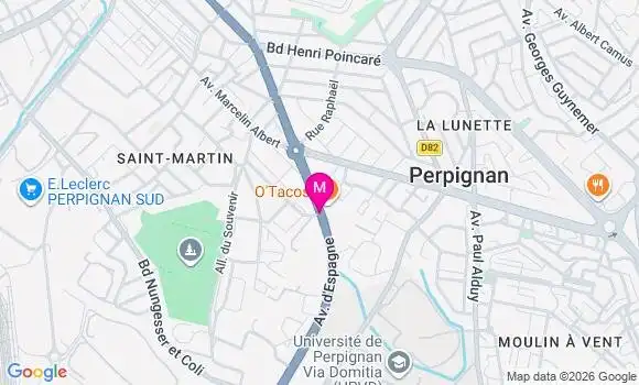 Localisation Auchan - 66000