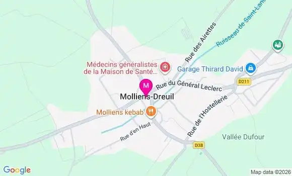Localisation Molliens Dreuil - 80540