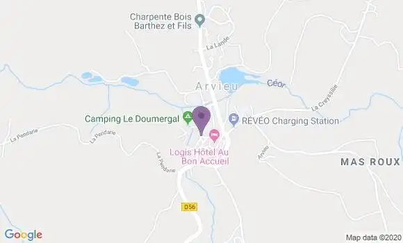 Localisation Arvieu Bp - 12120