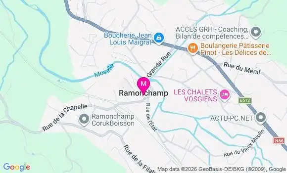 Localisation Ramonchamp - 88160