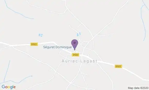 Localisation Auriac Lagast Ap - 12120