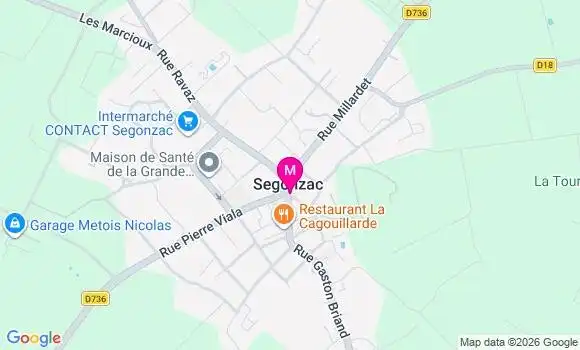 Localisation Segonzac - 16130