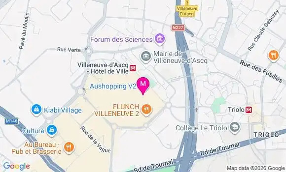 Localisation Auchan - 59650