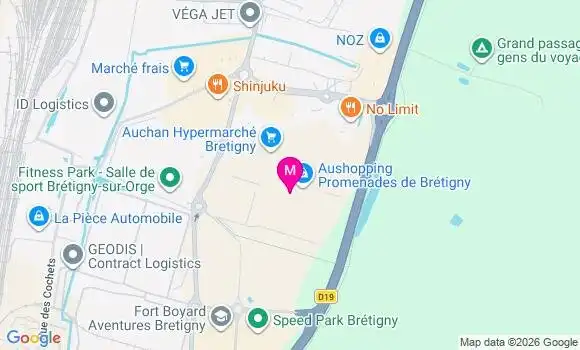 Localisation Auchan - 91220