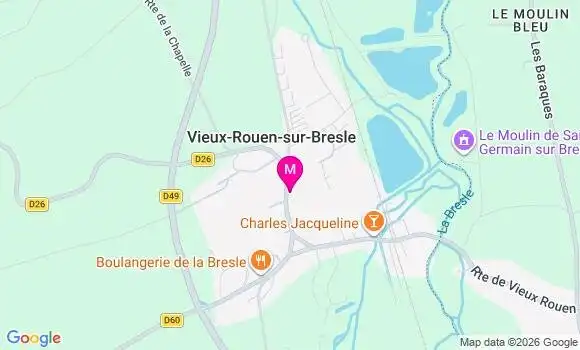 Localisation Vieux Rouen sur Bresle - 76390