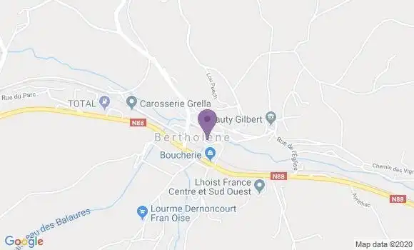 Localisation Bertholene Ap - 12310